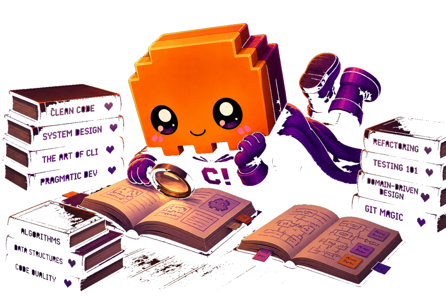 Claudine reading through your Claude Code history with a magnifying glass